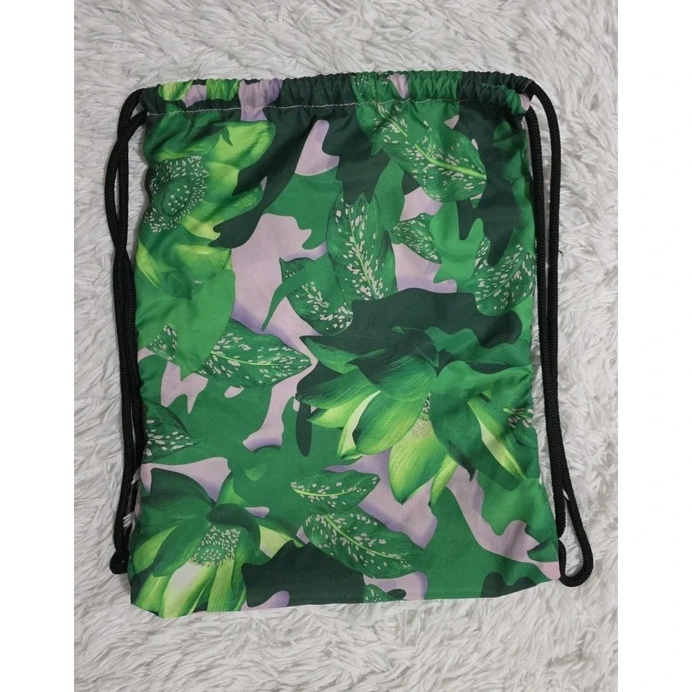 Nike Athletes Gym Sack Bag Golf Masters Augusta Colorway Green Flowers Cinch Bag